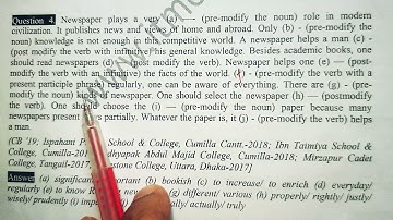 Modifiers | English Modifier for HSC | HSC English | English Grammar | Modifier Comilla Board 2019