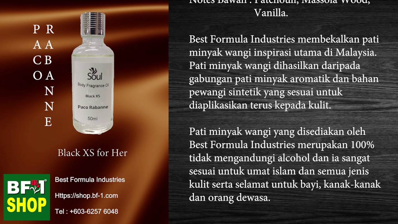Pati Minyak Wangi Paco Rabanne Black Xs For Her Youtube