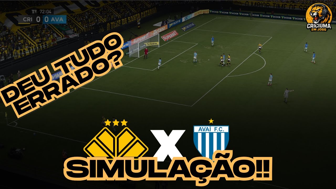 CRICIÚMA x AVAÍ: Essa Escalação do Eduardo Baptista Vence o Jogo?