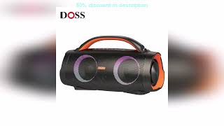 #DOSS Bluetooth 5.3 Speaker Extreme Boom Pro 100W Stereo Sound Bass Subwoofer Sound Box IPX6 Wate