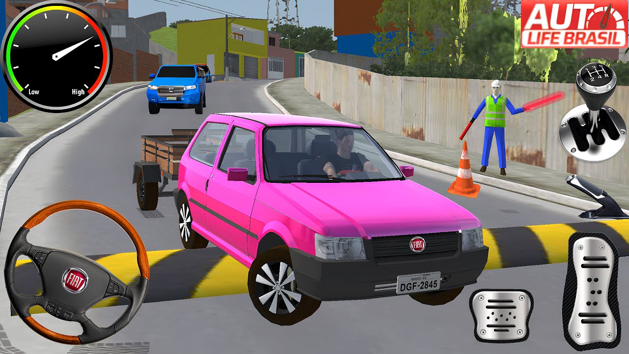Modifiyeli Fiat Uno Araba Sürme Simülatör Oyunu #72   Auto Life Brasil 2025   Android Gameplay