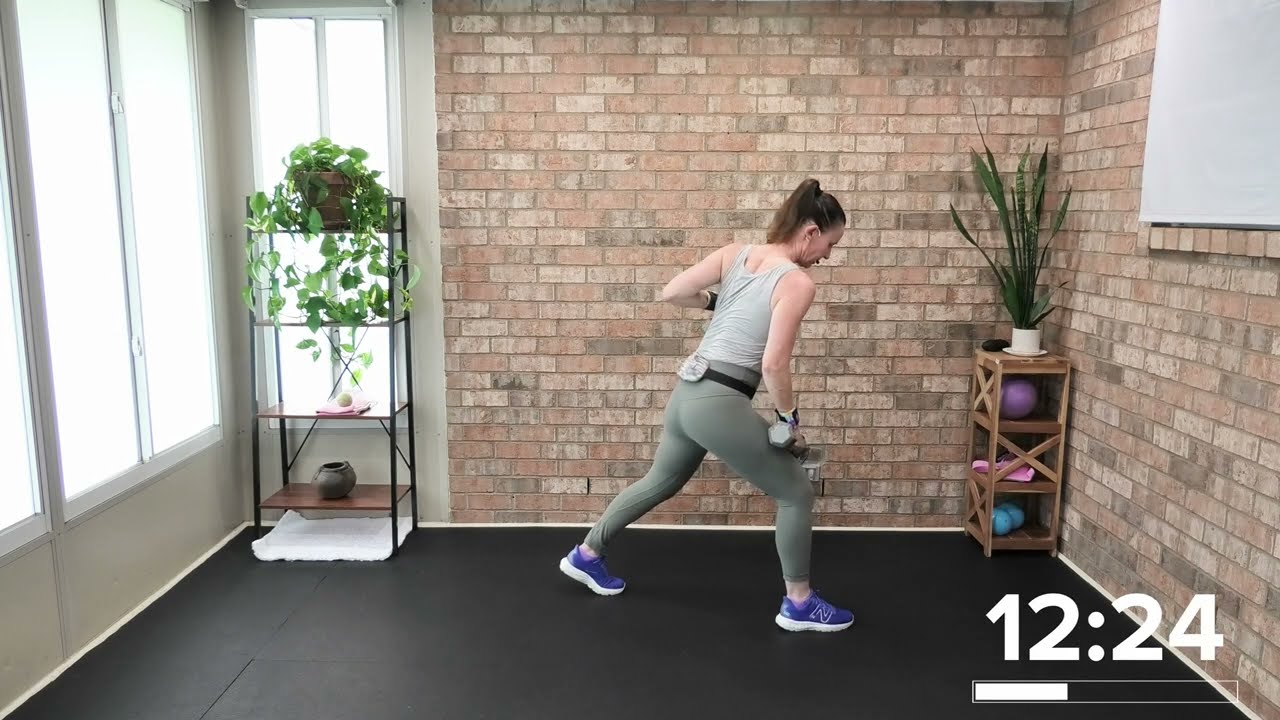 Сила за 30: низкоударная кардио-тренировка с гантелями, которая раскроет вашу внутреннюю силу и п...