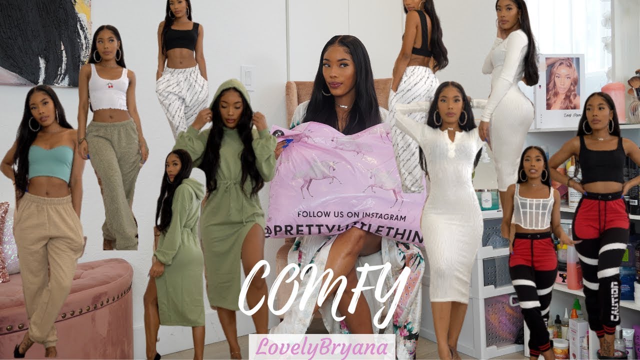 Comfy PrettyLittleThing Haul | Quarantine Edition | LovelyBryana