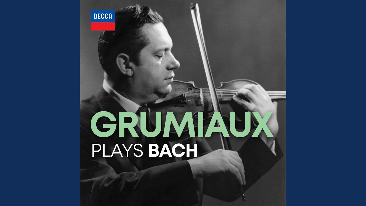 J.S. Bach: Sonata No. 1 for Solo Violin in G Minor, BWV 1001: III