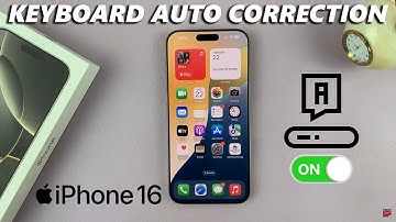 How To Turn ON Keyboard Auto Correction On iPhone 16 / iPhone 16 Pro