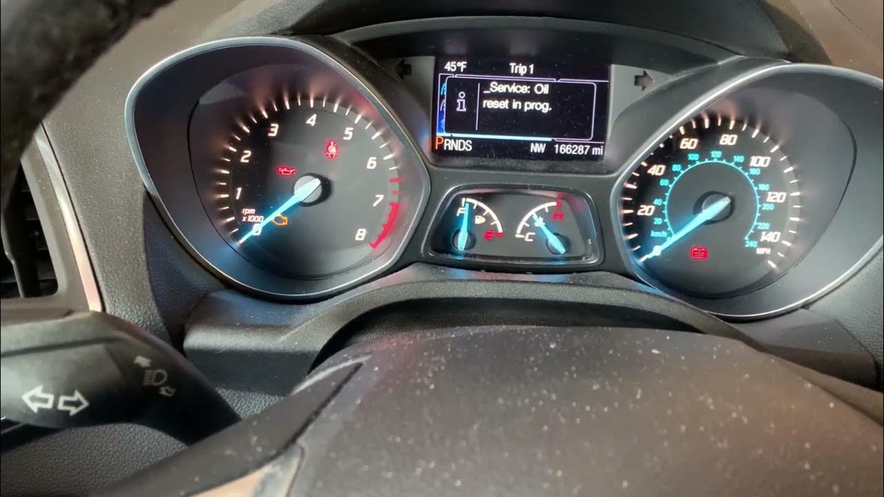 2013 ford escape oil life maintenance reset YouTube