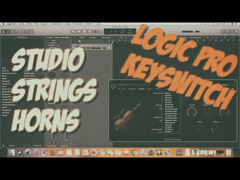 Logic Pro X: Studio Strings Horns contrôle articulations [interrupteurs à touche - Keyswitch]