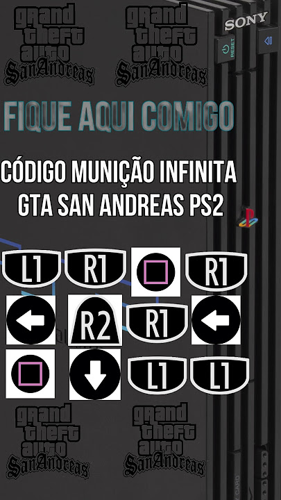 Código de Munição infinita GTA San Andreas PS2 