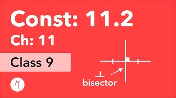 Class 9 |Chapter 11 |Constructions | 11.2  Perpendicular bisector of given line segment| NCERT Maths