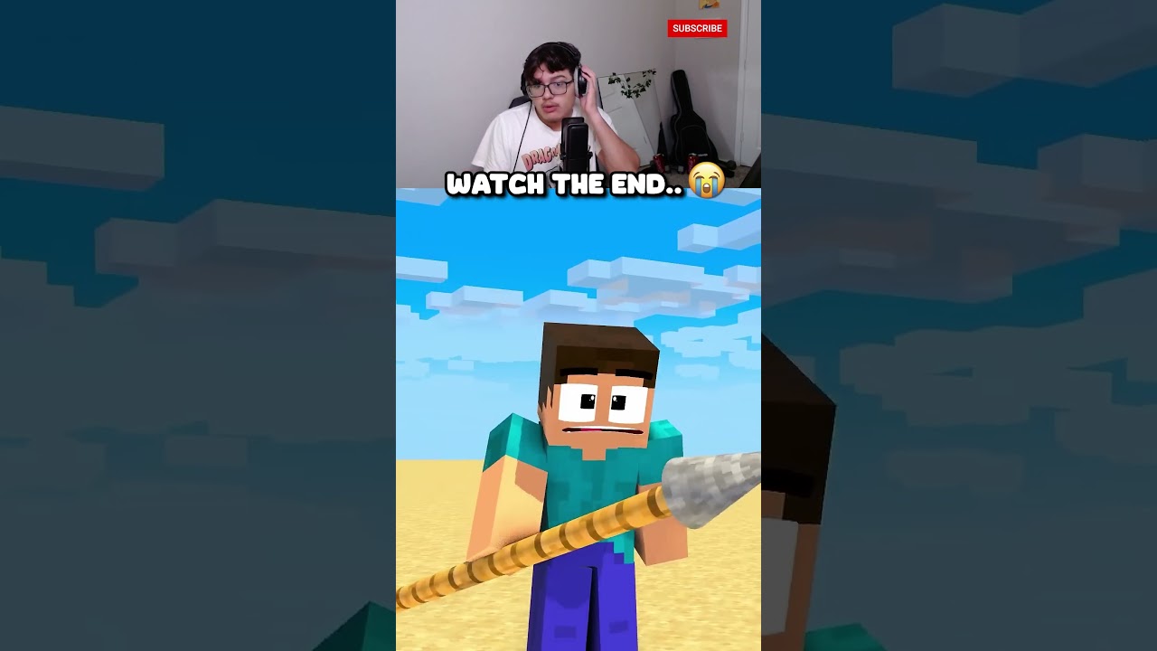 Herobrine vs girls spear challenge 😱