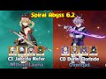 SPIRAL ABYSS 6.2 C3 Jahoda C0 Nefer Without Lauma - C0 Durin C2 Clorinde Overload