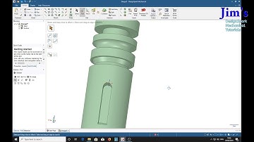 Making slots in a rod with DesignSpark Mechanical