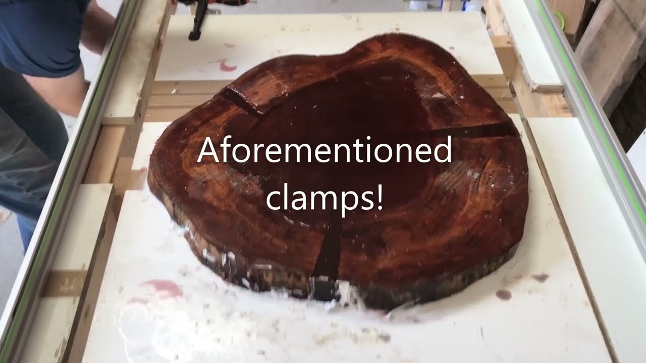 How to make a Cookie table. Seriously cracked Cherry tree slice filled with epoxy resin.
