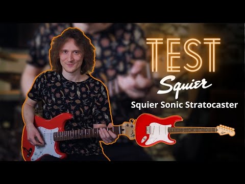 Електрогітара SQUIER SONIC STRATOCASTER HT LRL TORINO RED, видео 2