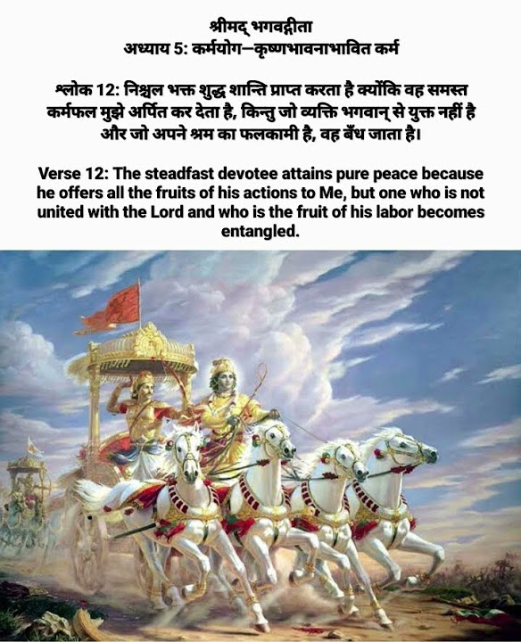 Bhagwat Geeta Status in Hindi 5.12 Shorts bhagavadgita YouTube