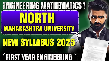 NMU DETAIL SYLLABUS !! | FIRST YEAR ENGINEERING | New Syllabus 2025|Pradeep Giri Sir