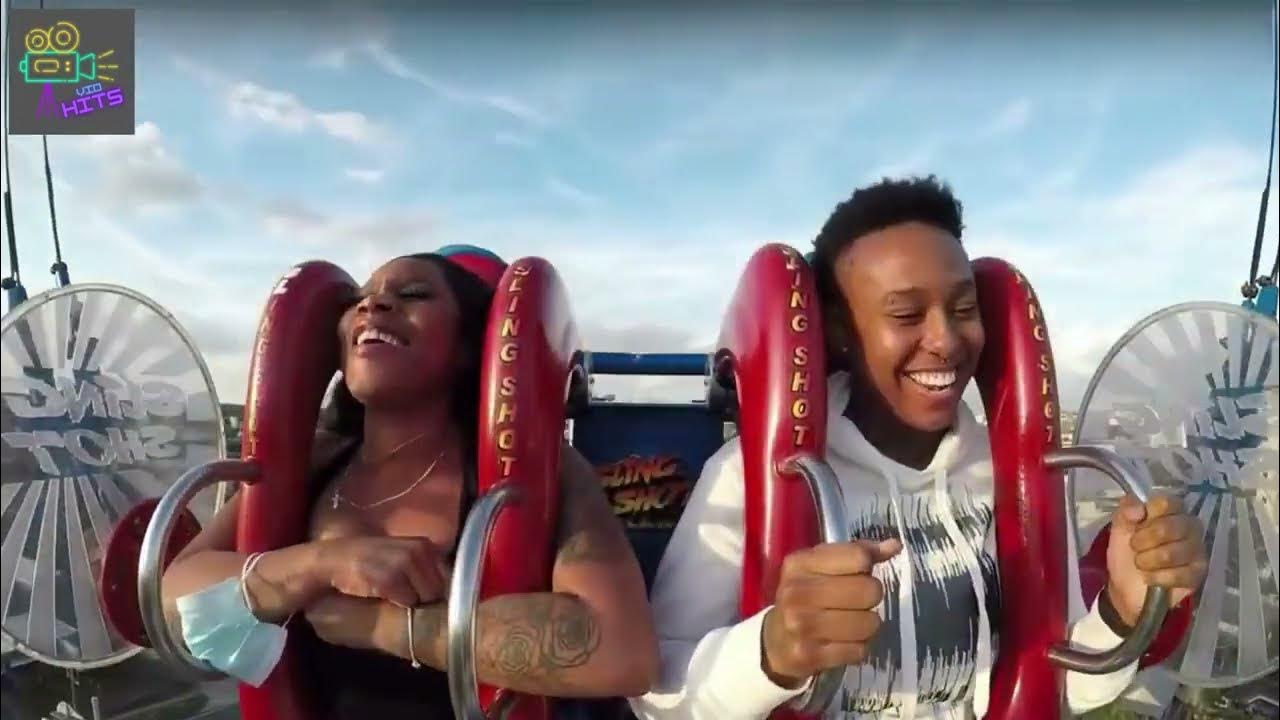 SLINGSHOT RIDE MADNESS (BIG BOOBS) YouTube