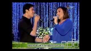 Sharon Cuneta sings 'Your Love' with Erik Santos