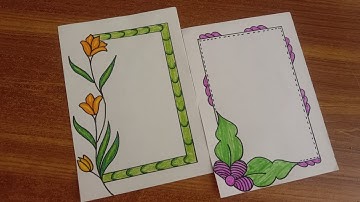 Border design ideas/Cover page designs for project/Front page design ideas#diy #borderdesign