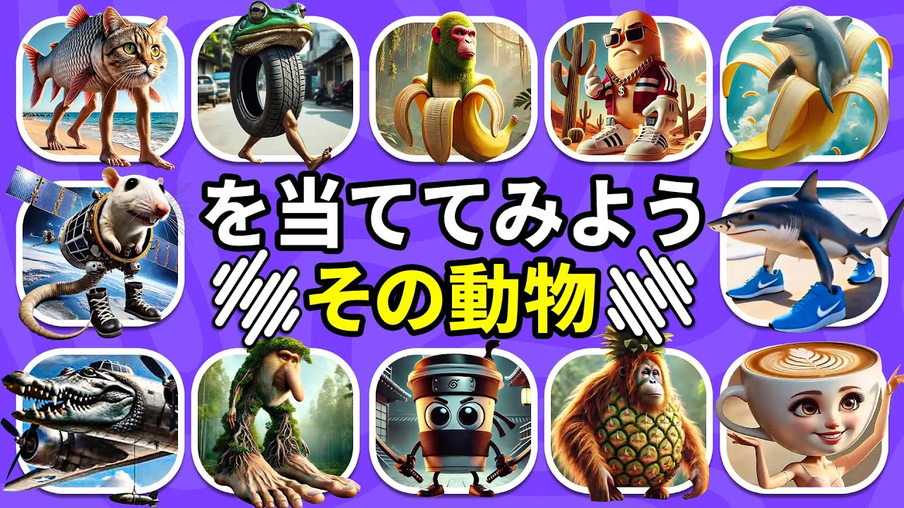 イタリアンとインドネシアンブレインロットアニマルミームを声で当ててみよう | トゥング・トゥング・サフール、バレリーナ・カプッチーナ | クイズハチ