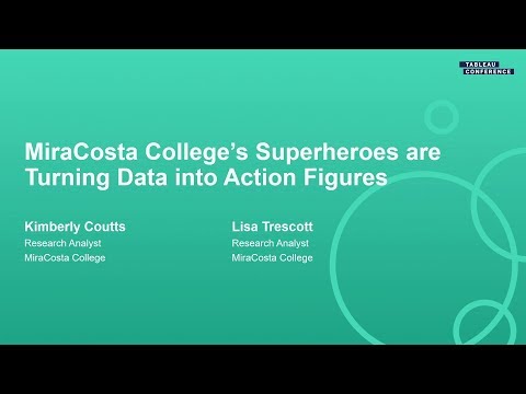 MiraCosta College; Superheroes are Turning Data into Action Figures