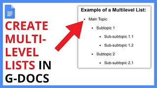 How to Create Multilevel Lists in Google Docs [QUICK GUIDE]