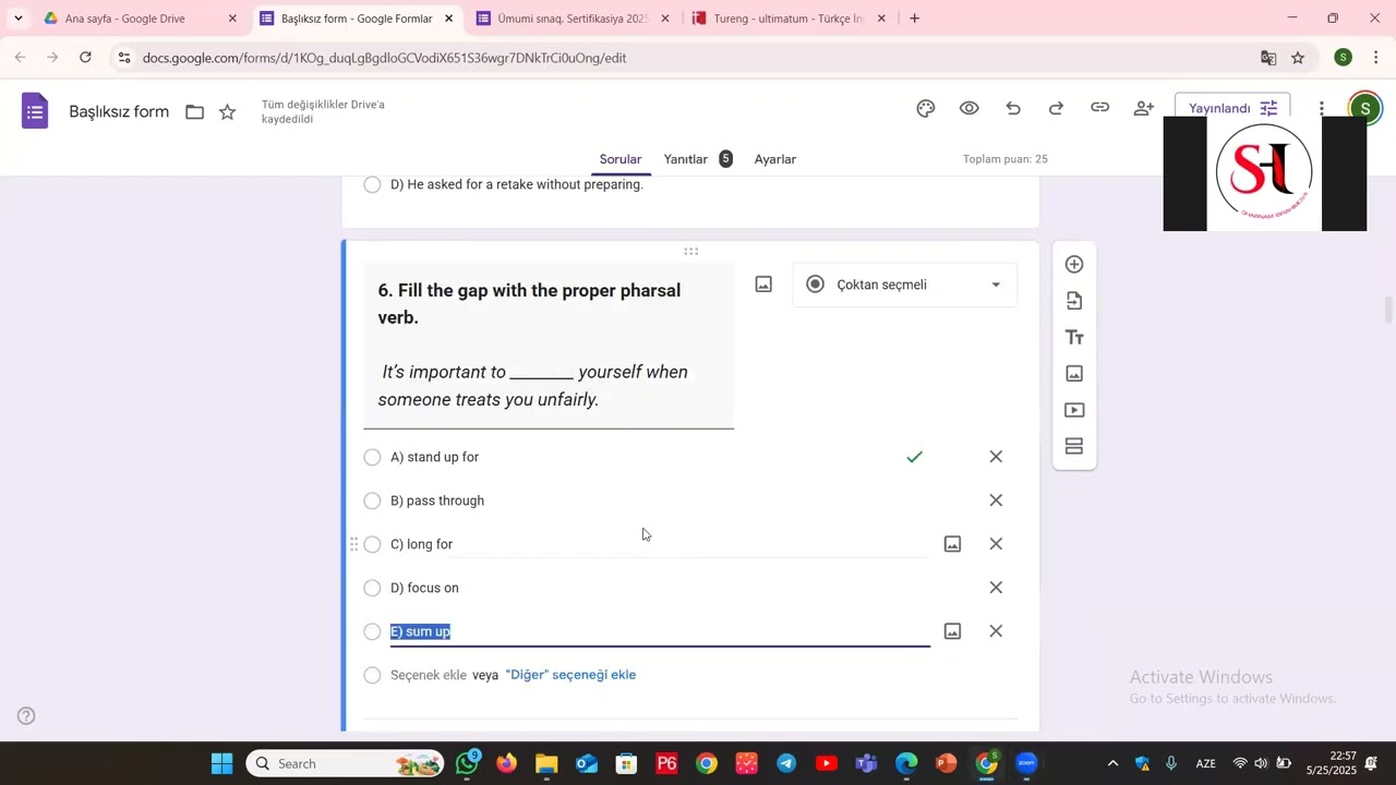Idiom sinaq yeni  #sertifikasiya #muellimleriniseqebulu