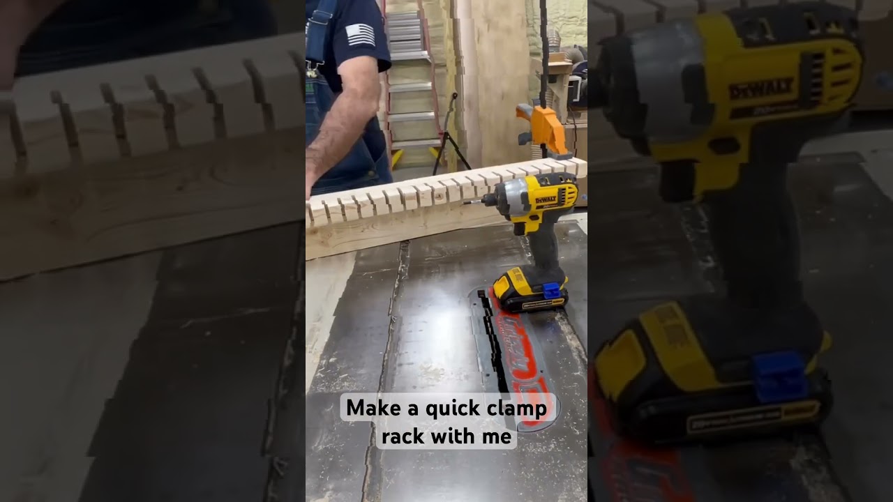 Make a quick clamp rack with me