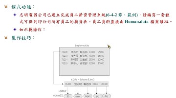 Java 程式設計(二)_檔案管理：列印員工薪資表(挑戰)