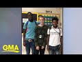 High school football players’ gifts to freshman who was bullied l GMA