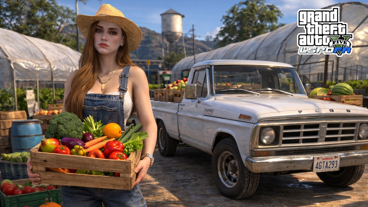 Gta 5 Let's Go To Work As Female Farmer - Fresh Farm Products Delivery Services/Jobs!