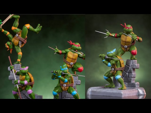 モンド アートコレクション 1/6 TMNT4体セット New TMNT Teenage Mutant Ninja Turtles Mini Statue Four-Pack