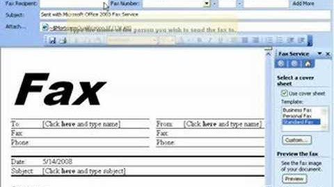 MyFax - Send a Fax Using Microsoft Office