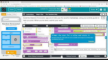 AP CSP - Code.org - Unit 6 Lesson 12