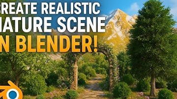 🌿 how to create realistic forest with ancient gate in  blender  | Environment Tutorial