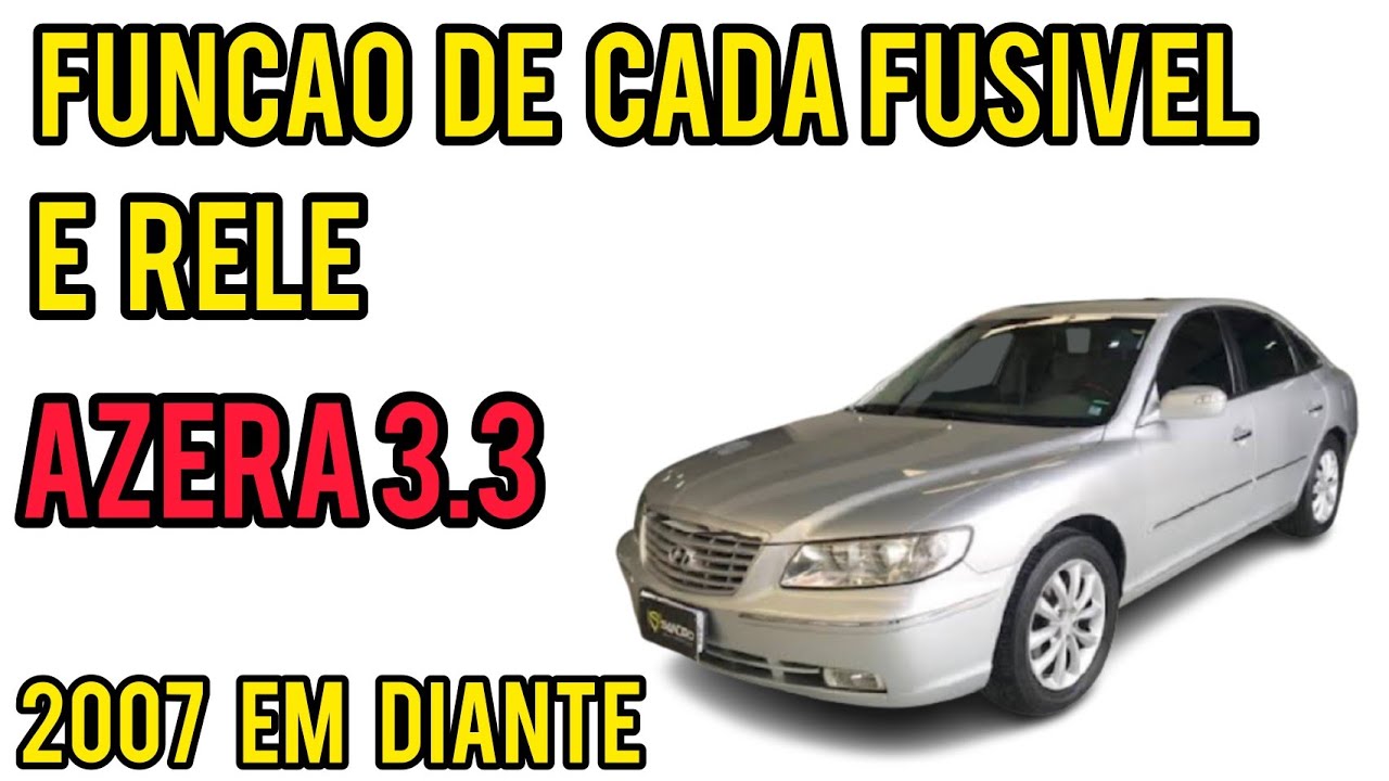 função de cada fusivel e relé Azera 3.3