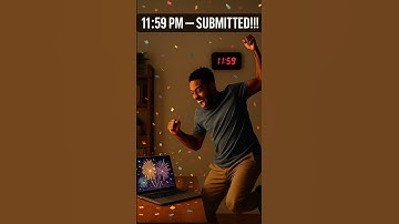 When You Submit at 11:59 PM 😭 | Every Student & Writer Can Relate #studentlifememe #writerhumor