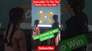 😱 Impossible Tic-Tac-Toe Battle #TicTacToe #TicTacToeBattle #OXChallenge #youtubeshorts