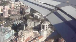 Aterragem Aeroporto de Lisboa Portela Landing at Lisbon airport TAP Portugal Airbus