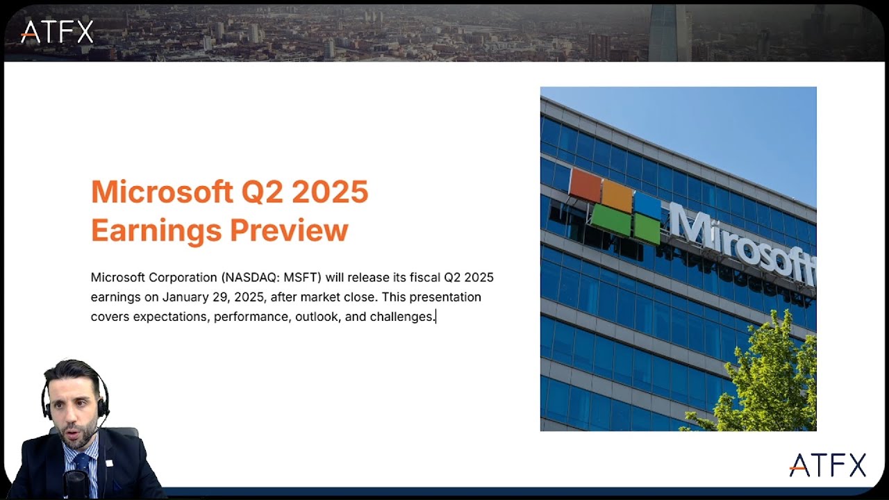 Microsoft MSFT Earnings Q2 2025 Preview & Analysis | ATFX Stock Analysis  #trading