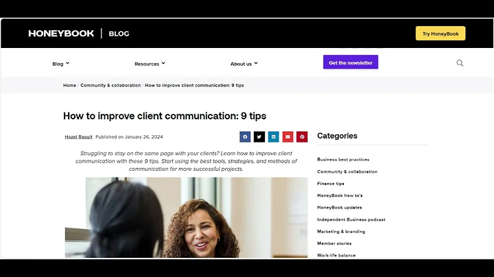 🔥 5 Ways to Improve Client Communication with HoneyBook
