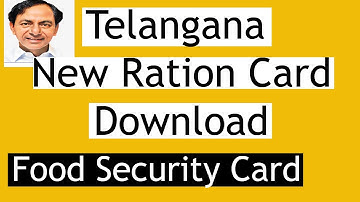 New Ration Card Download Online 2022 | Telangana KCR | EPDS Telangana | Status Check Print