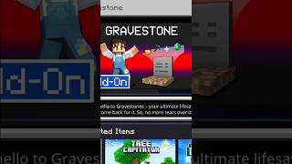 I Made Minecraft Sad With A Gravestone Add-On #minecraft #gravestone #shorts #2025