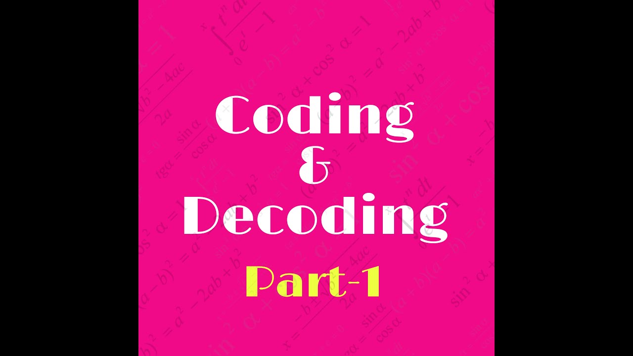 Coding & Decoding Reasoning Tricks in Tamil Part-1 - YouTube