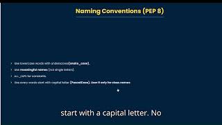 Python Naming Conventions Explained in 2 Minutes Profile