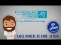 Fondation arc  don en confiance