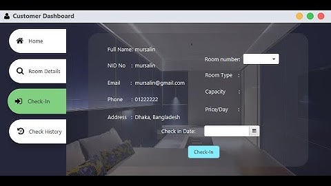 JavaFX Hotel Management System   Modern Application Review