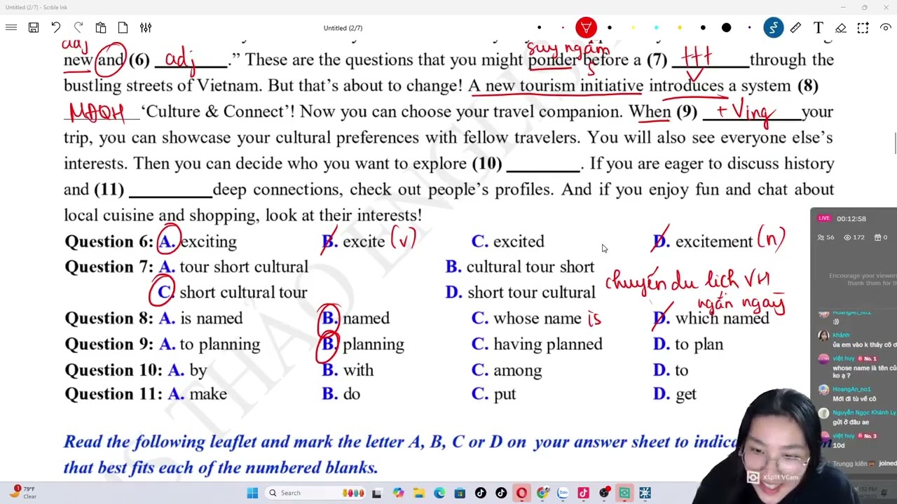 ÔN THI GIỮA HỌC KỲ 1 - TIẾNG ANH LỚP 12 (ĐỀ SỐ 02)