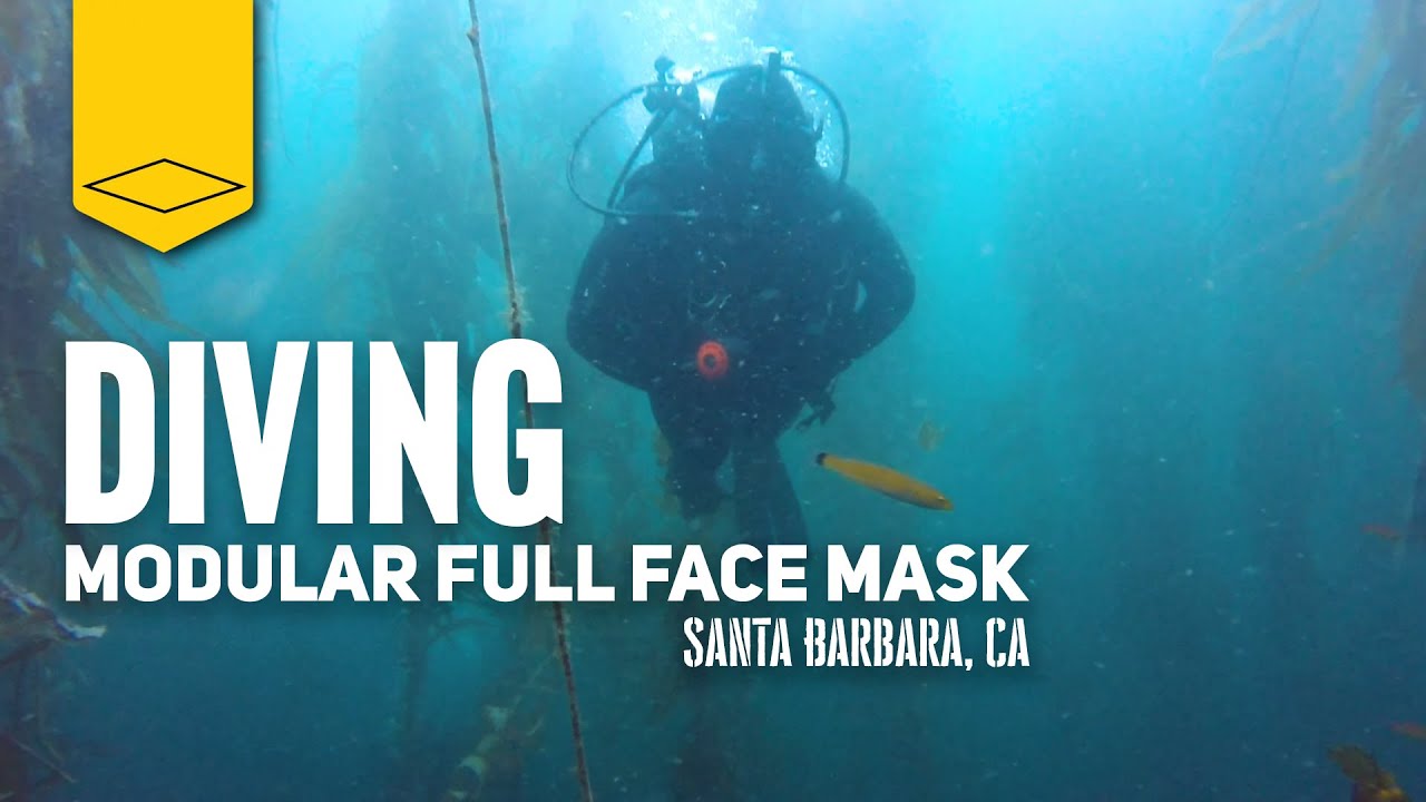 Kirby Morgan M-48 Mod-1 Full Face Diving Mask With Pod, Without