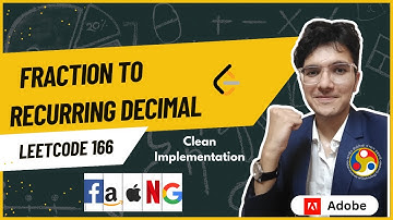 Fraction to Recurring Decimal | LeetCode 166 | Tricky Edge Cases